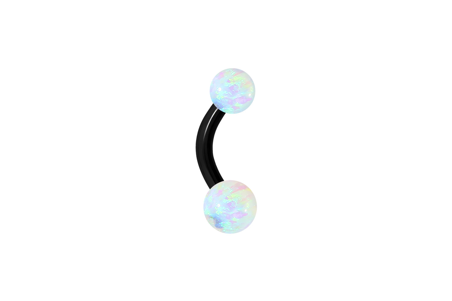Chirurgenstahl Mini Bananabell Piercing SYNTHETISCHE OPALE